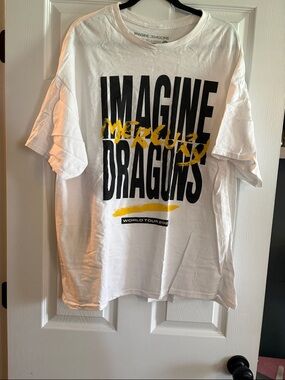 Imagine Dragons White Short Sleeve Graphic Tee